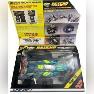 Mattel Tyco R/C Psycho Blue Stunt Car Unopened In Box 1997